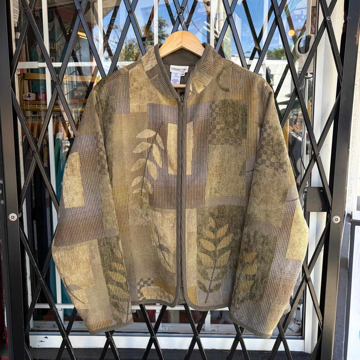 Vintage Tapestry Zip Up Jacket - Size Women’s 3XL