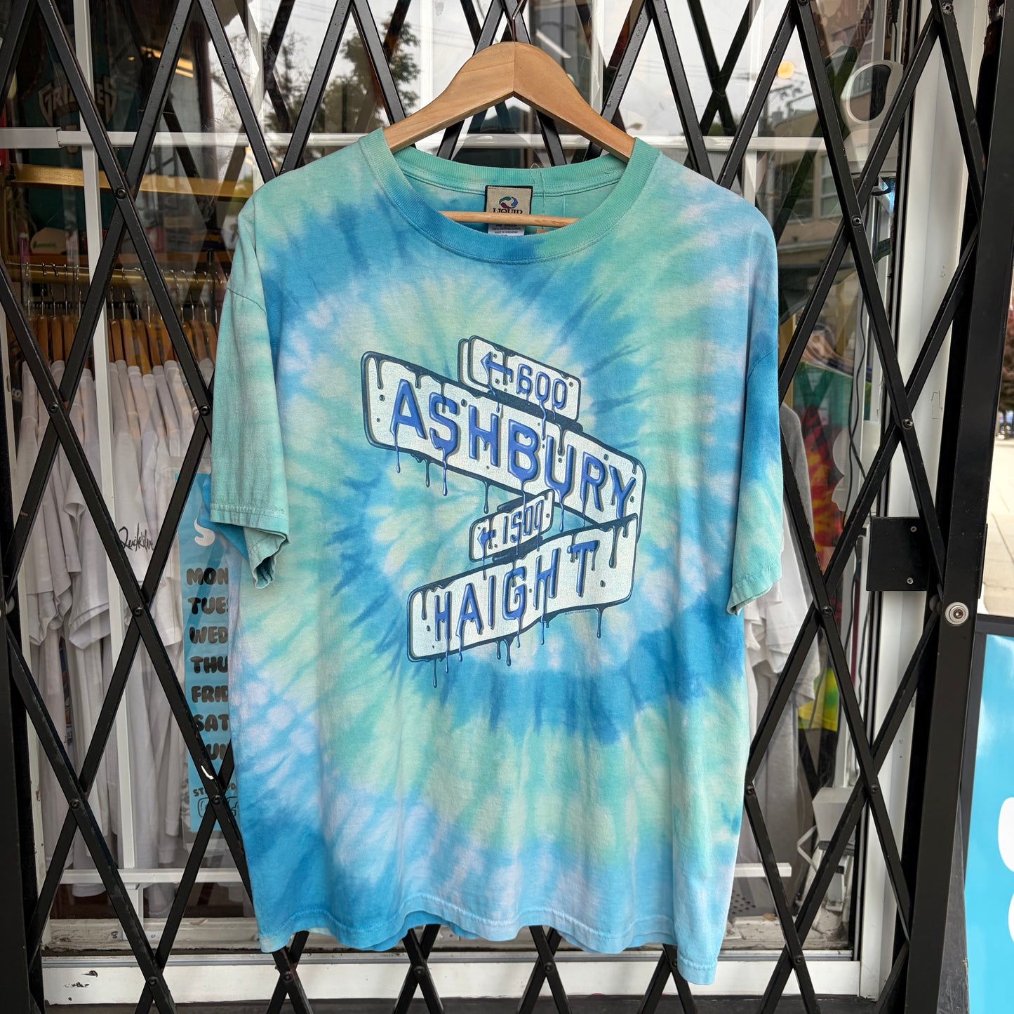2004 Liquid Blue Tie Dye Tee - Size XL