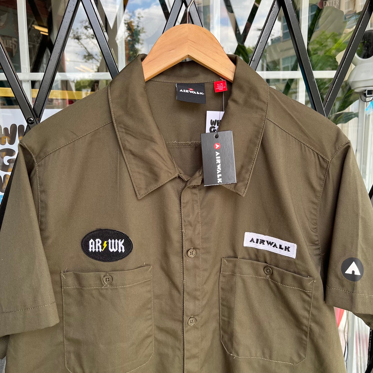 Y2K Airwalk Button Up Shirt - M