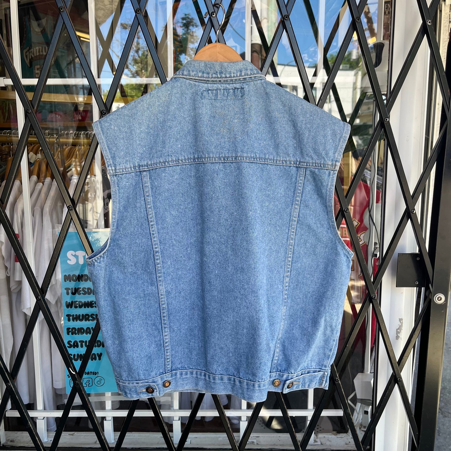 Vintage Denim Vest - Size L