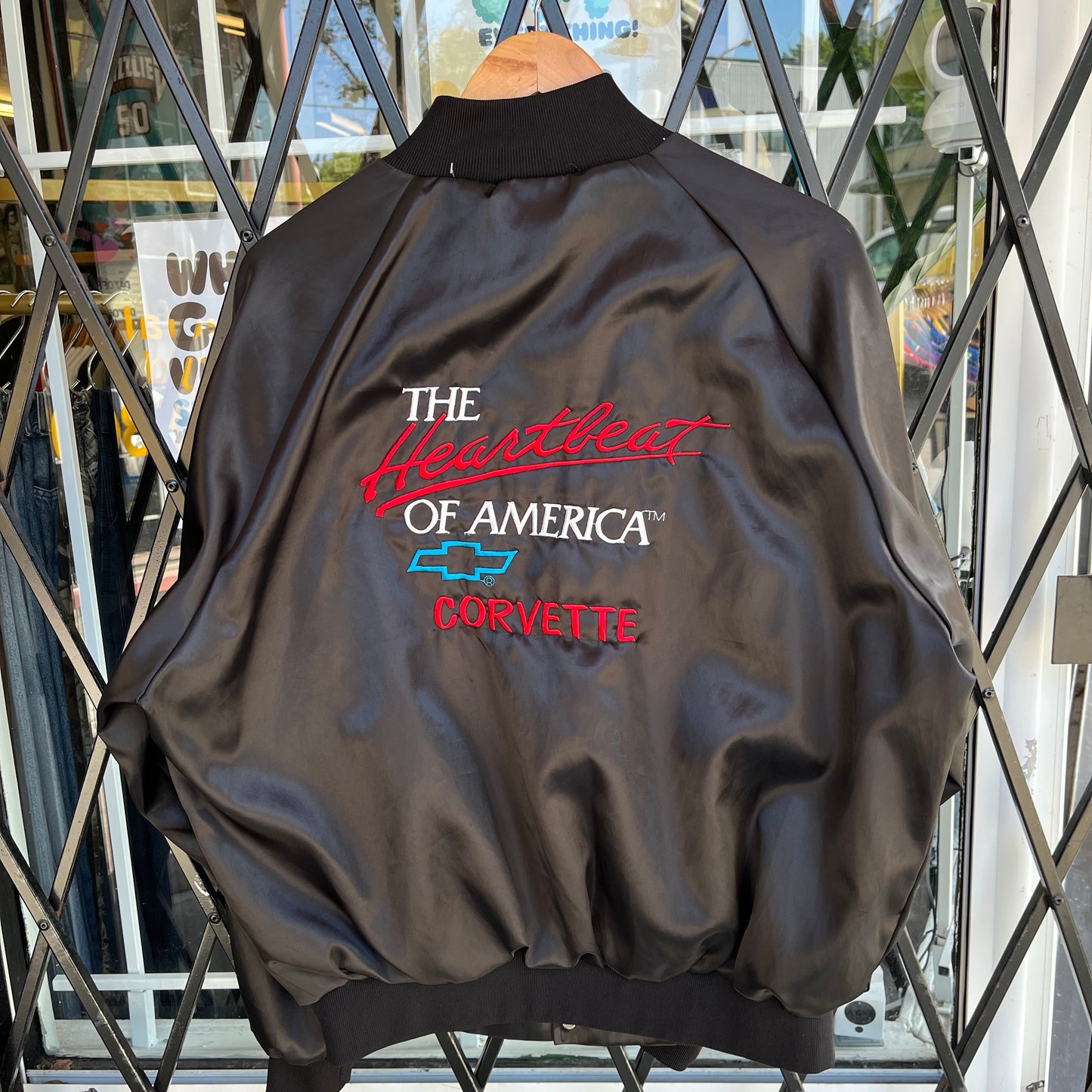 Vintage Chevrolet Satin Jacket - Size XL