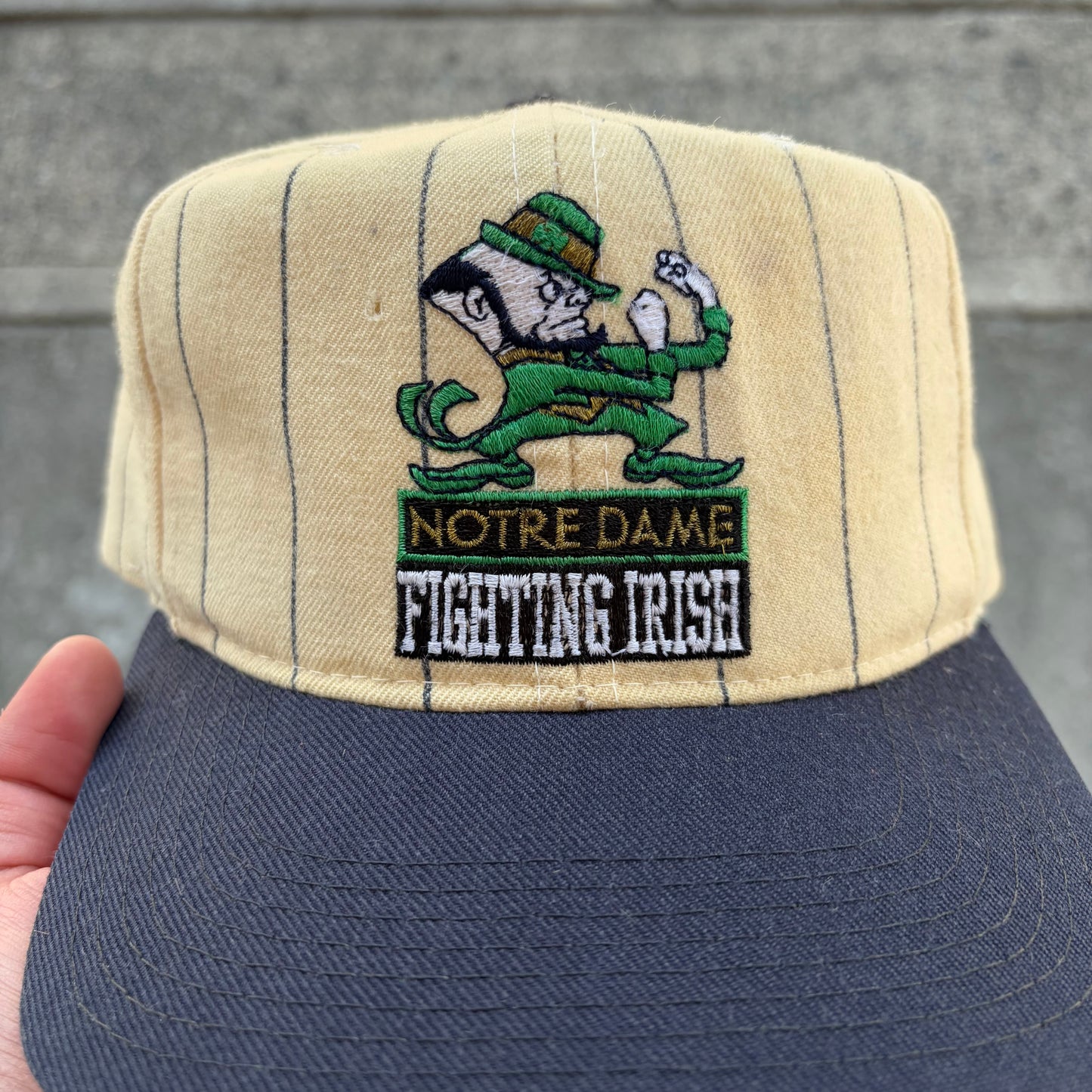 Vintage Starter Notre Dame Pinstripe SnapBack