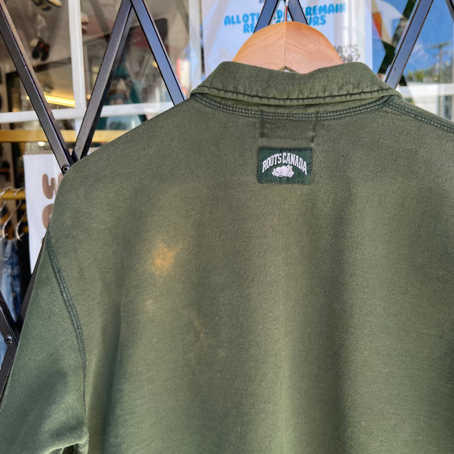 Vintage Roots Canada Quarter Zip Sweater - Size M