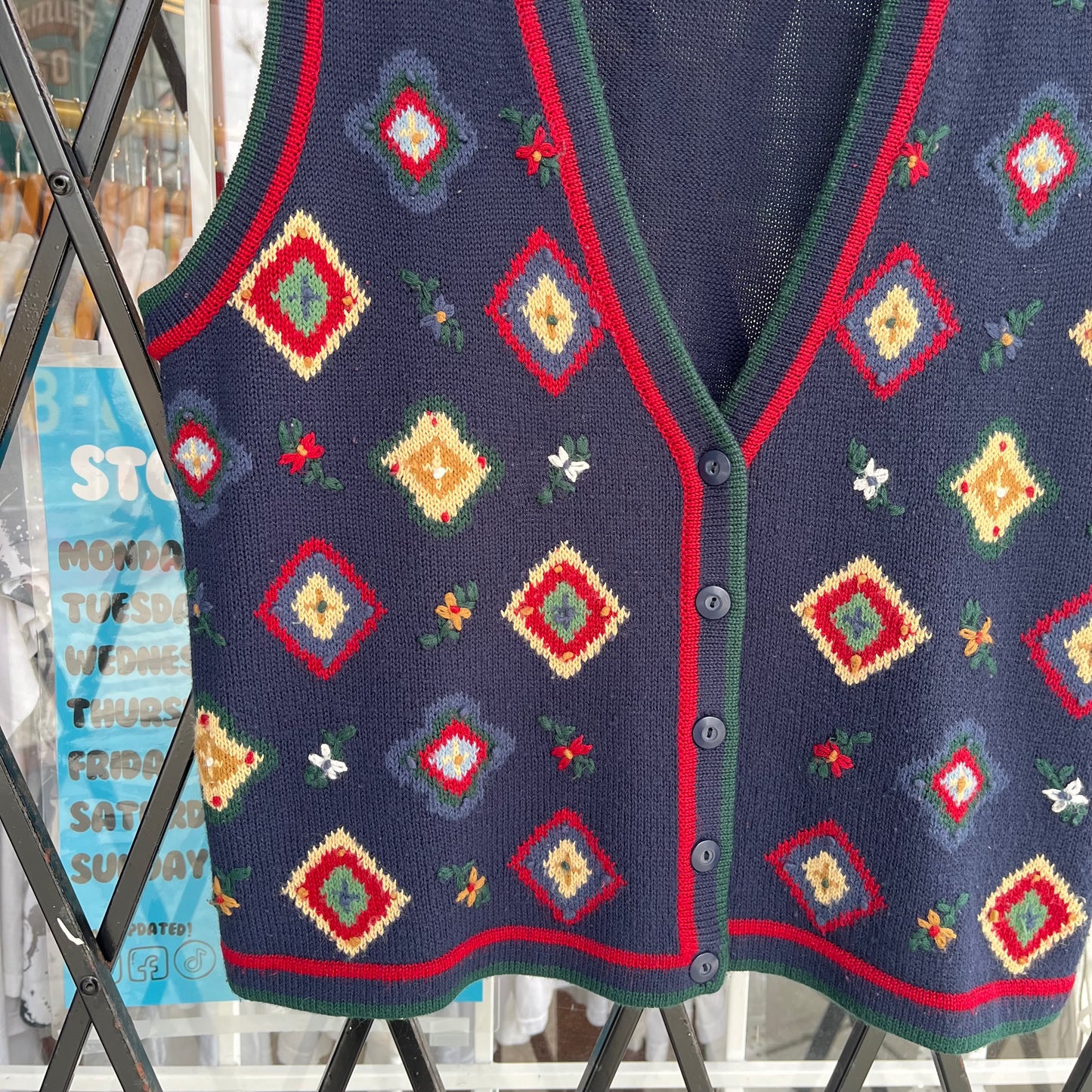 Vintage Knitted Vest - Size Women’s S