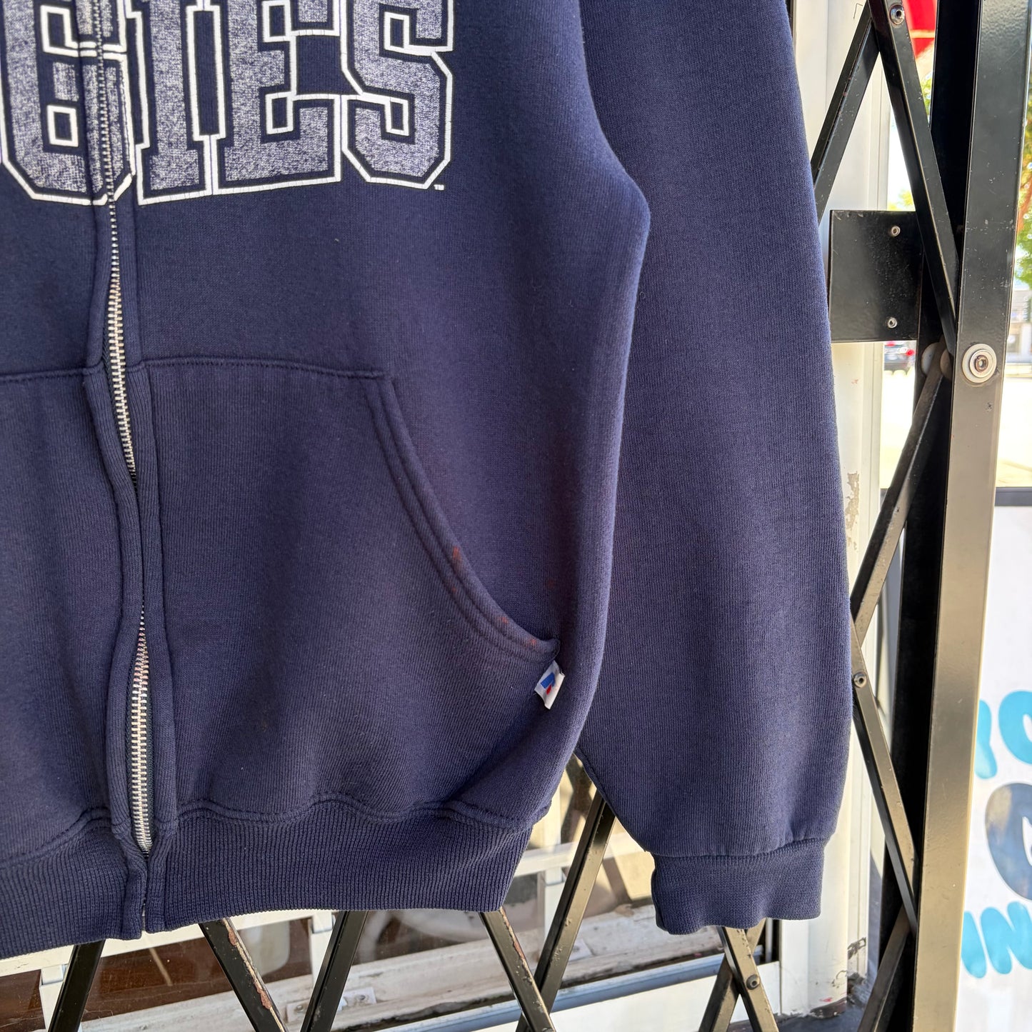 Vintage Russell Utah State Zip Up Hoodie - Size S