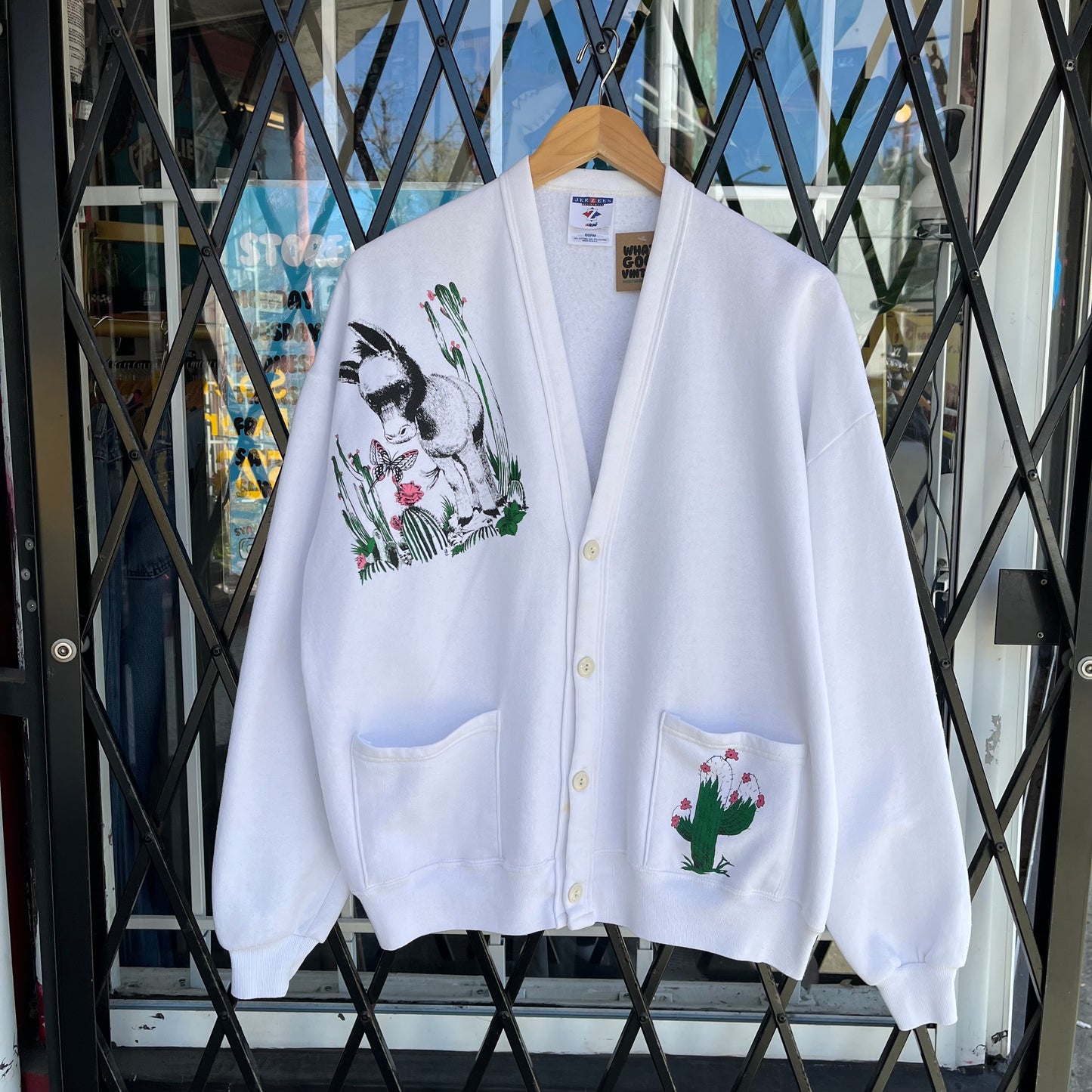 Vintage Arizona Donkey Souvenir Cardigan - Fits size L