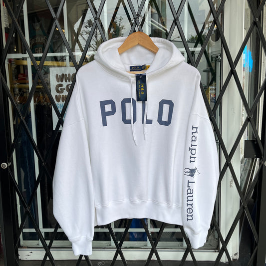 Polo Ralph Lauren Oversized Cropped Hoodie - Size Womens XXL