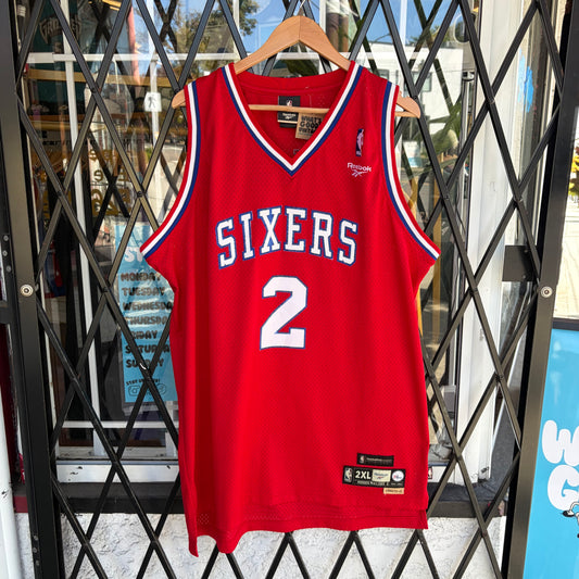 Vintage Reebok Moses Malone 76ers Jersey - Size XXL