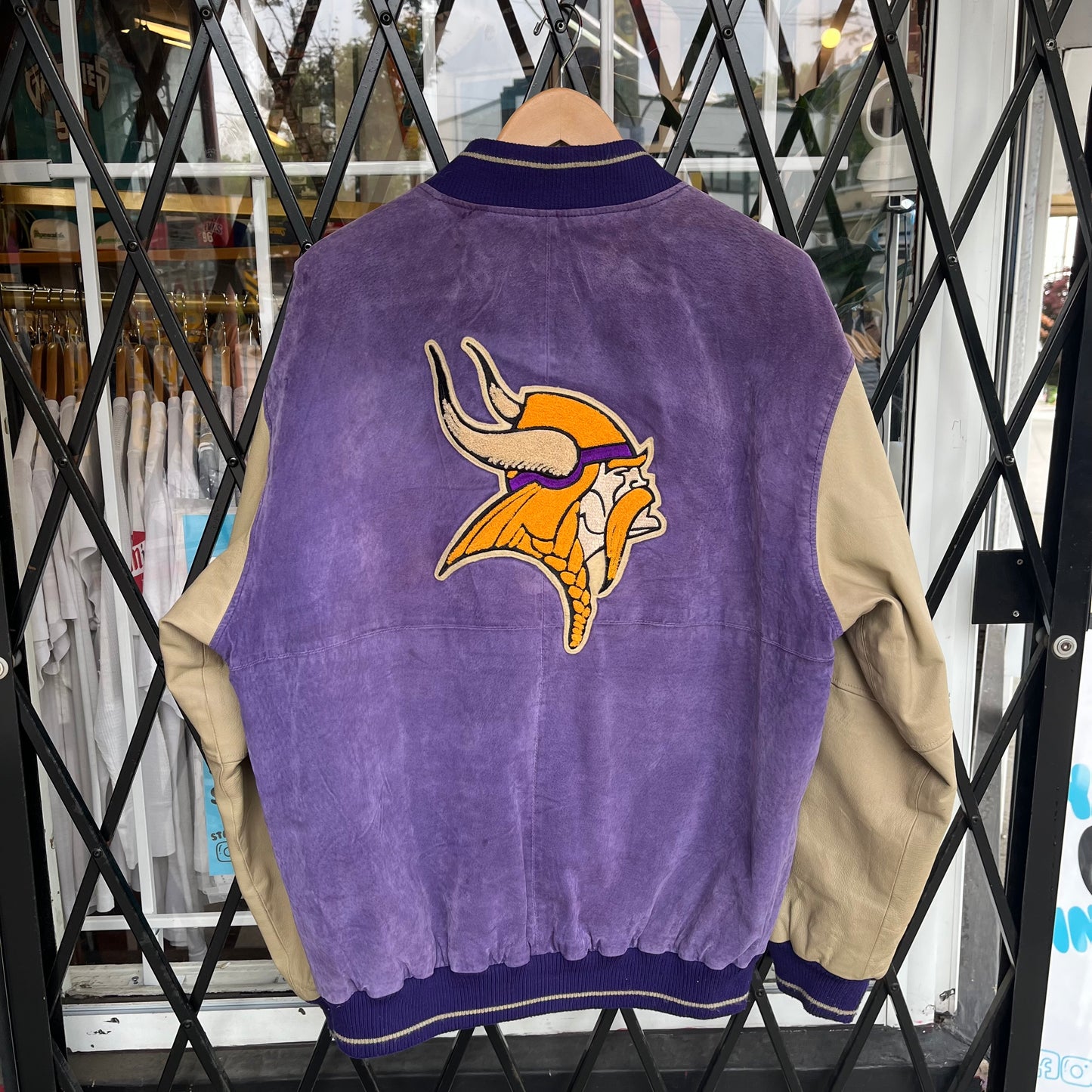 Vintage Minnesota Vikings Varsity Jacket - Size L