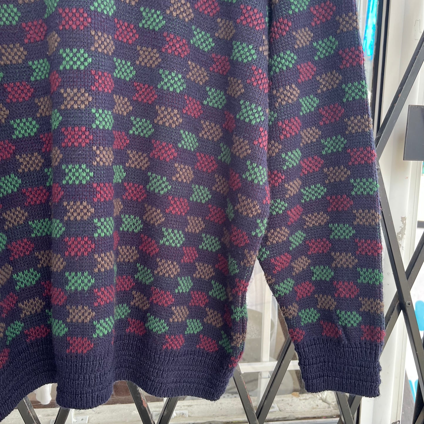 Vintage Acrylic Knit Sweater - Size L