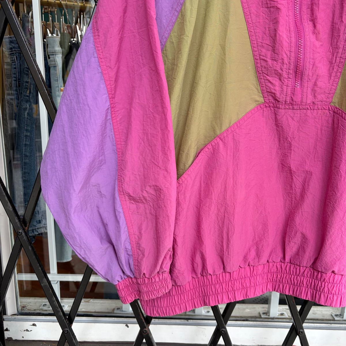 Vintage Half Zip Windbreaker - Size XL