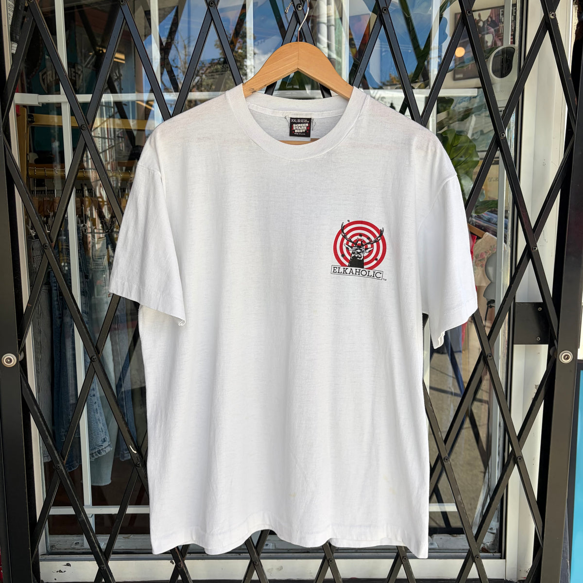 1989 Elkaholic Hunting Parody Tee - Size XXL