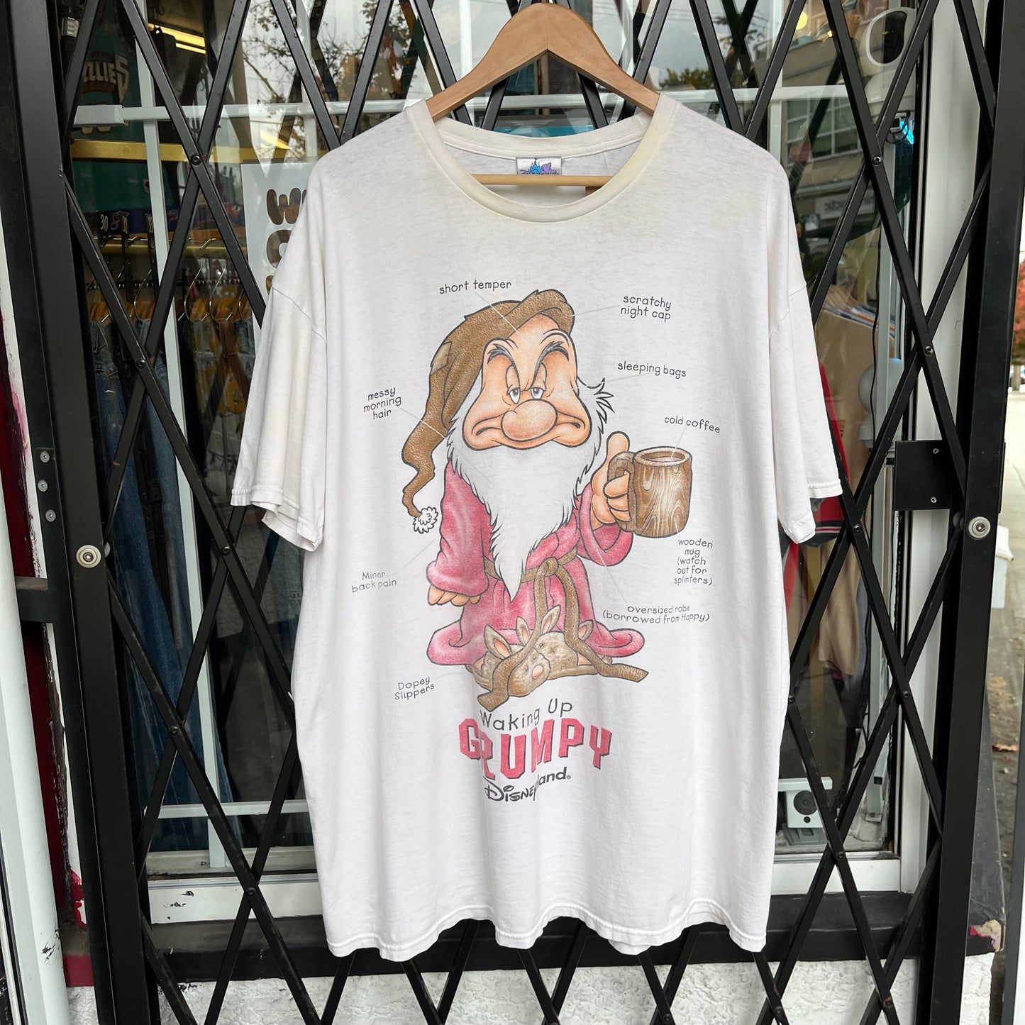 Vintage Disney Grumpy Oversized Sleeping Shirt - Fits size XXXL