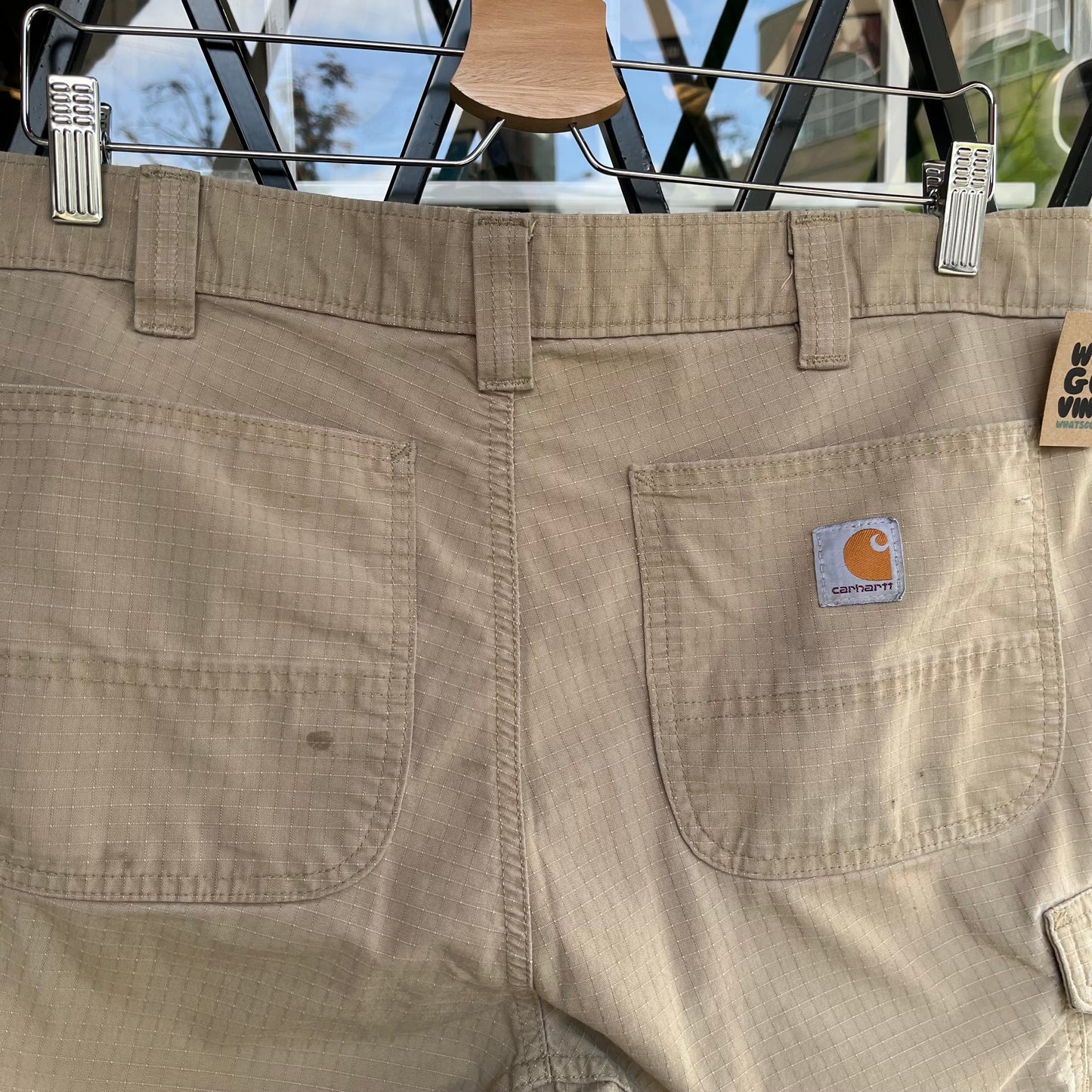 Carhartt Khaki Cargo Shorts - Size 36W