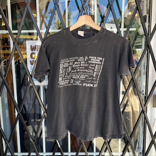 1980’s Fuck Phrases Tee - Size XS