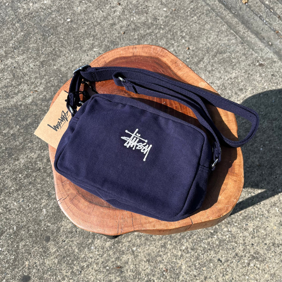 Stussy Canvas Side Pouch Navy
