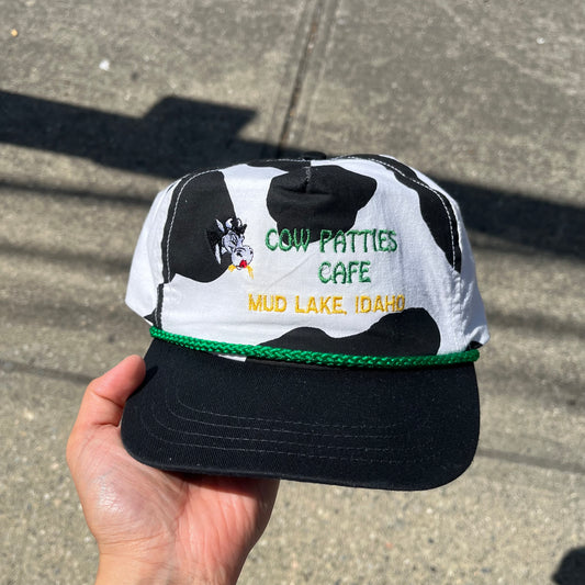 Vintage Cow Print Hat