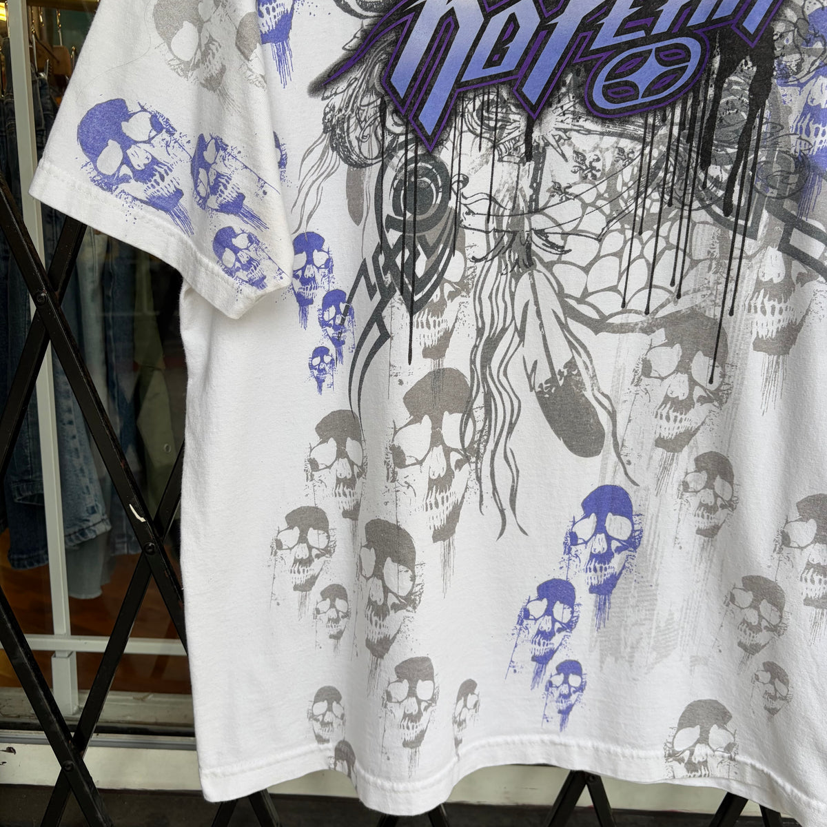 Y2K No Fear AOP Tee - Size XL