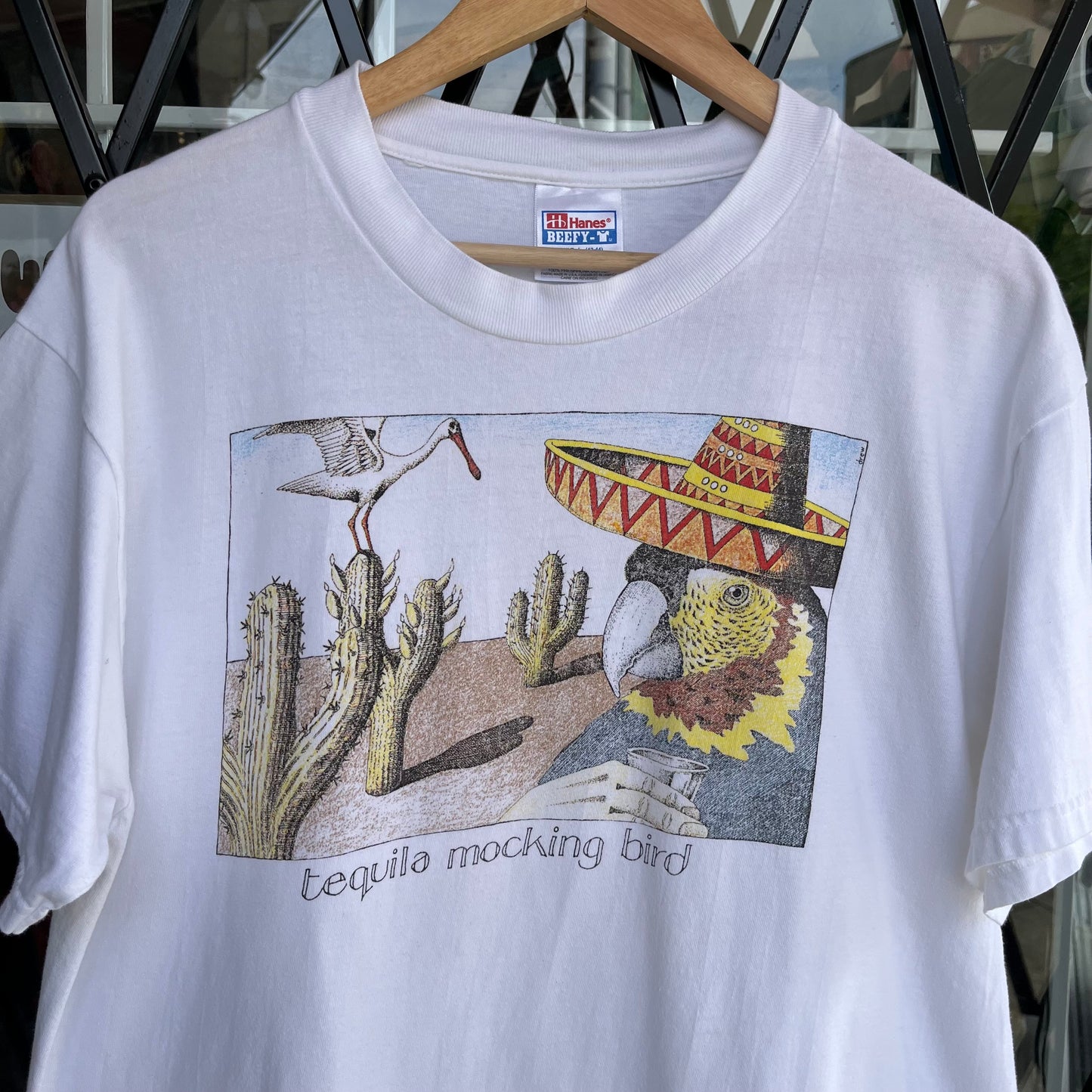 Vintage Tequilla Mocking Bird Parody Tee - Size L