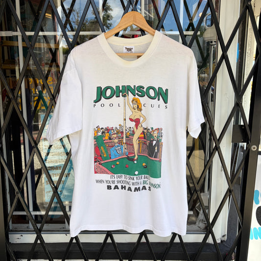 1991 Big Johnson Pool Cues Tee - Size XL