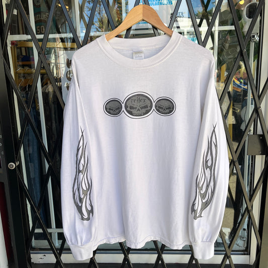 Y2K Reflex Skulls along Sleeve - Size L
