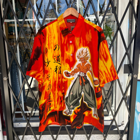 Y2K Anime Manga Button Up Shirt - Size XL