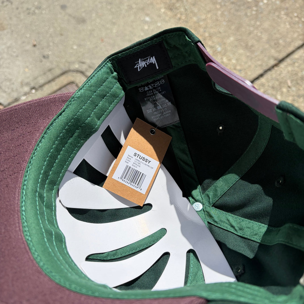 Stussy Chenille S Low Pro Cap Spruce