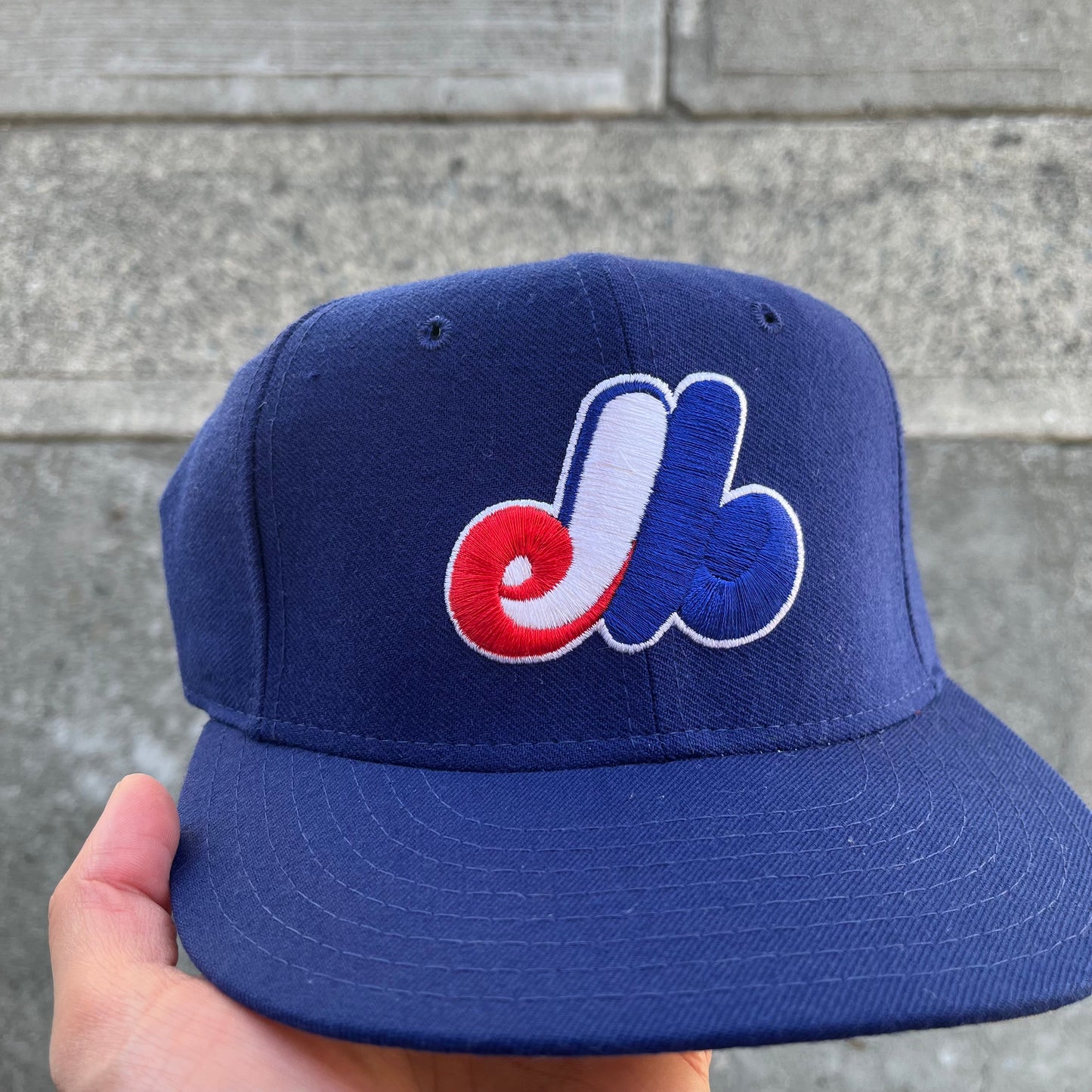 Vintage New Era Montreal Expos Fitted Hat - Size 7 1/4