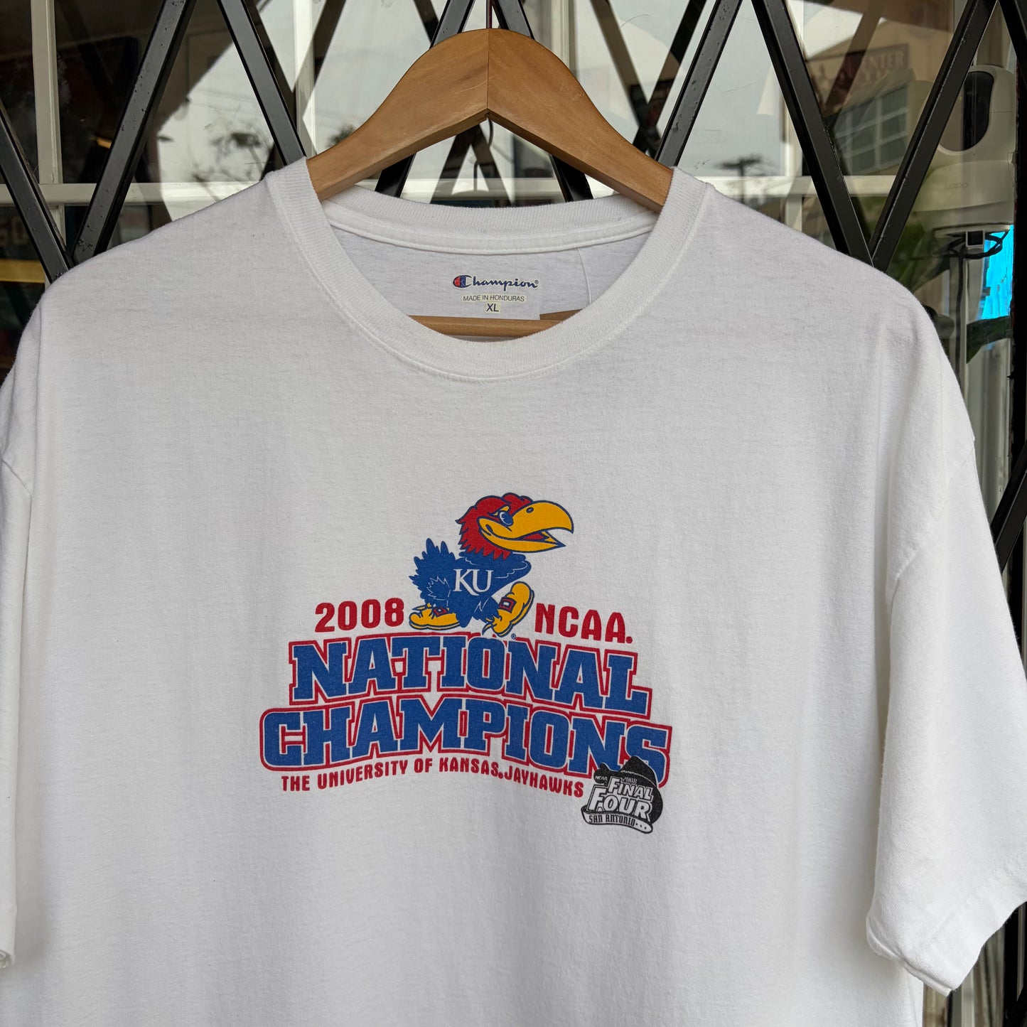2008 Kansas Jayhawks NCAA Bracket Tee - Size XL