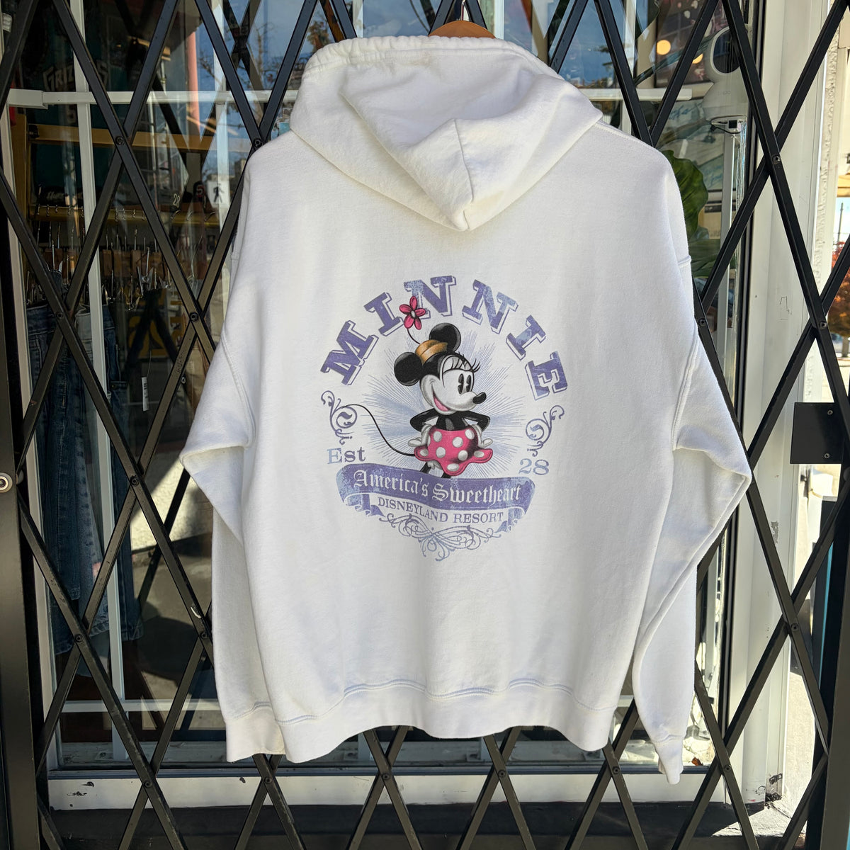 Vintage Disney Minnie Mouse Zip Up Hoodie - Size L