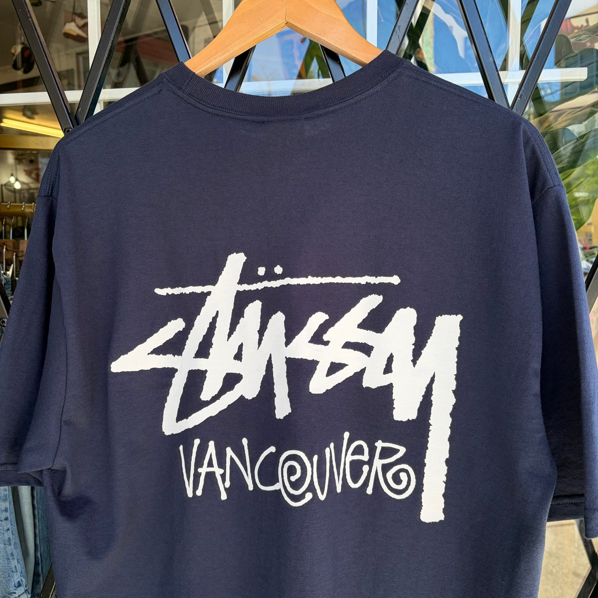Stussy Vancouver Stock Tee Navy - Size L