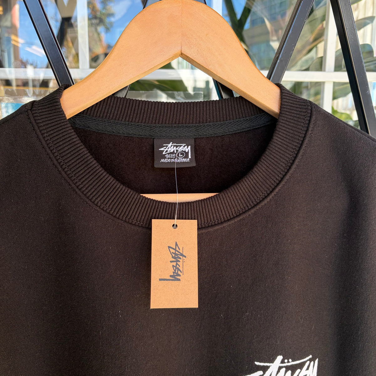 Stussy Vancouver Stock Crewneck Black - Size L