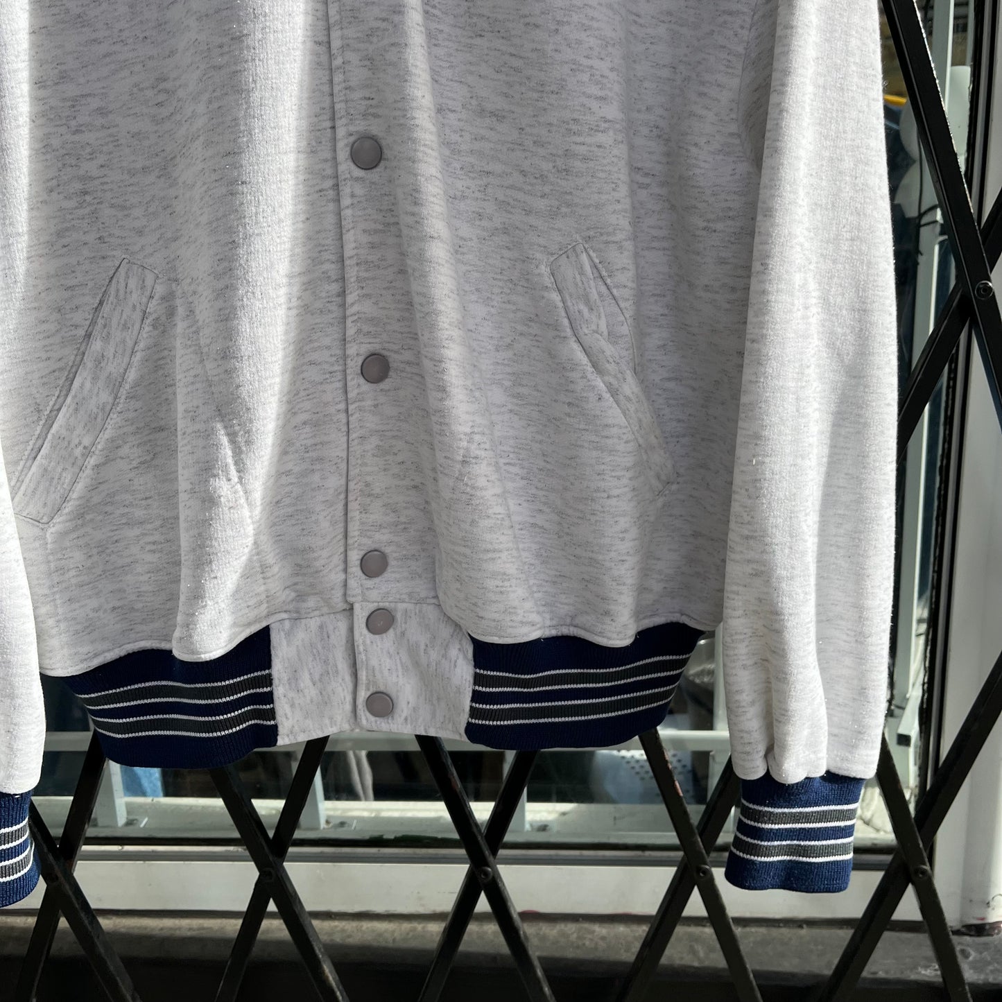 Vintage Cotton Button Up Jacket - Size L