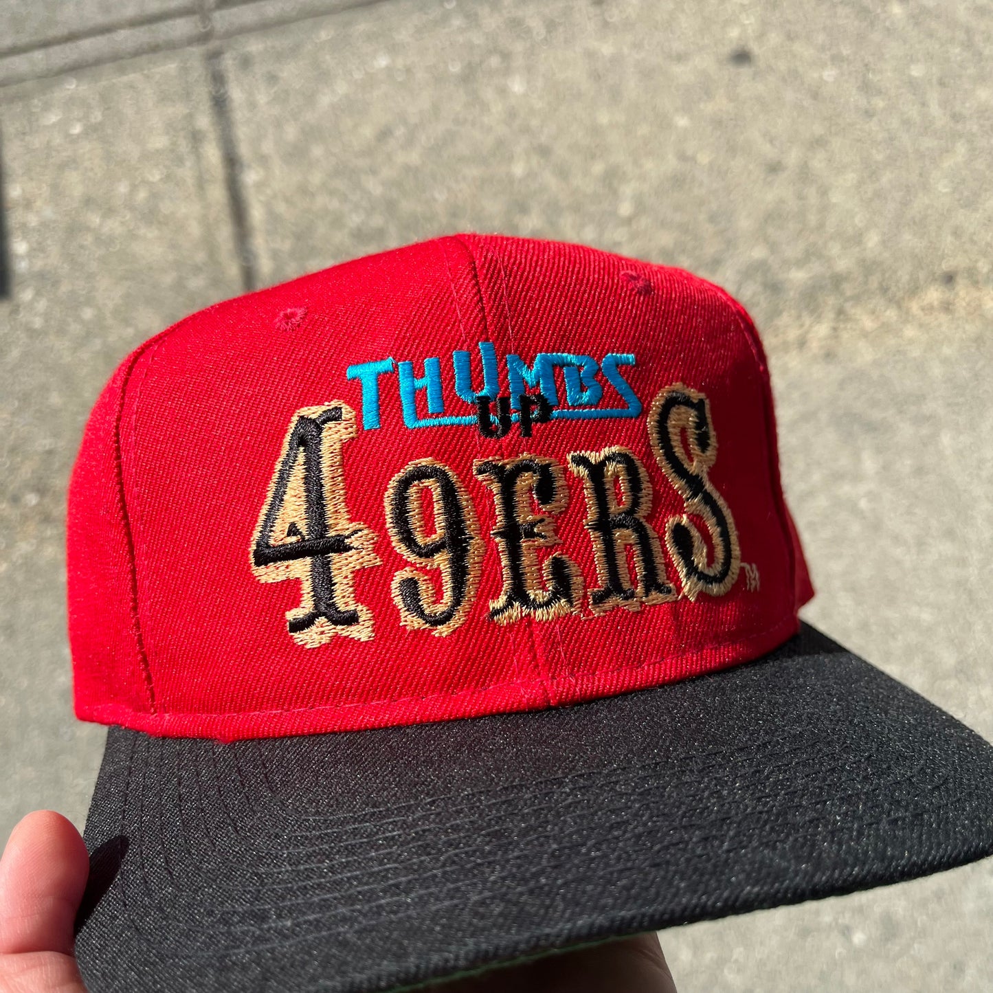 Vintage San Francisco 49ers Thumbs Up Snapback