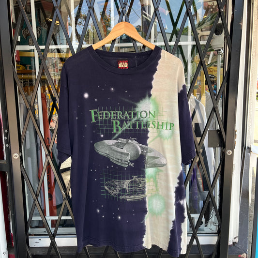 Vintage Starwars Trade Federation Battleship Tee - Size L
