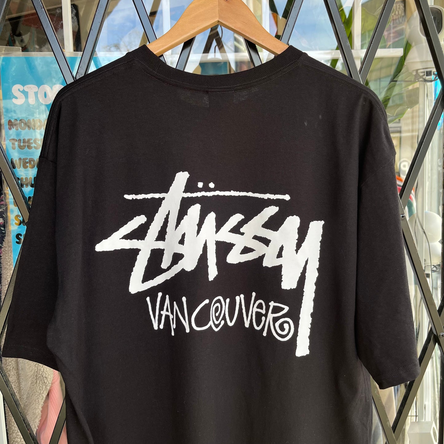 Stussy Vancouver Black Tee - Size XL