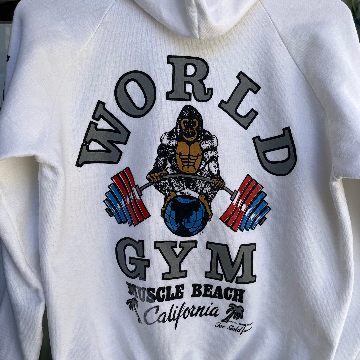 1980’s World Gym Hoodie - Size L