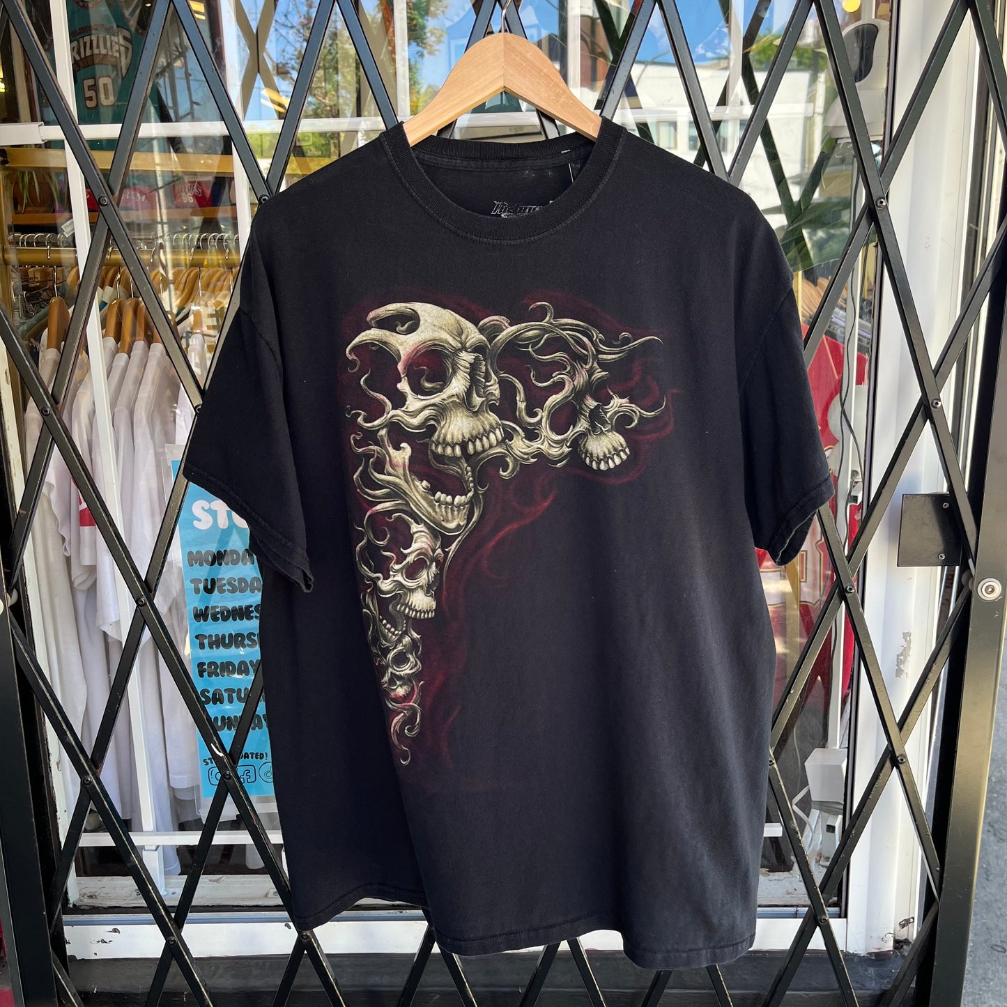 Y2K Skull Tee - Size XL