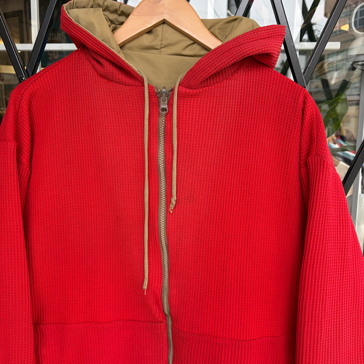 Vintage Russell Athletic Reversible Waffle Jacket - Size L