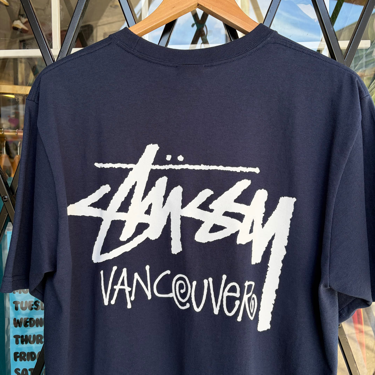 Stussy Vancouver Stock Tee Navy - Size M