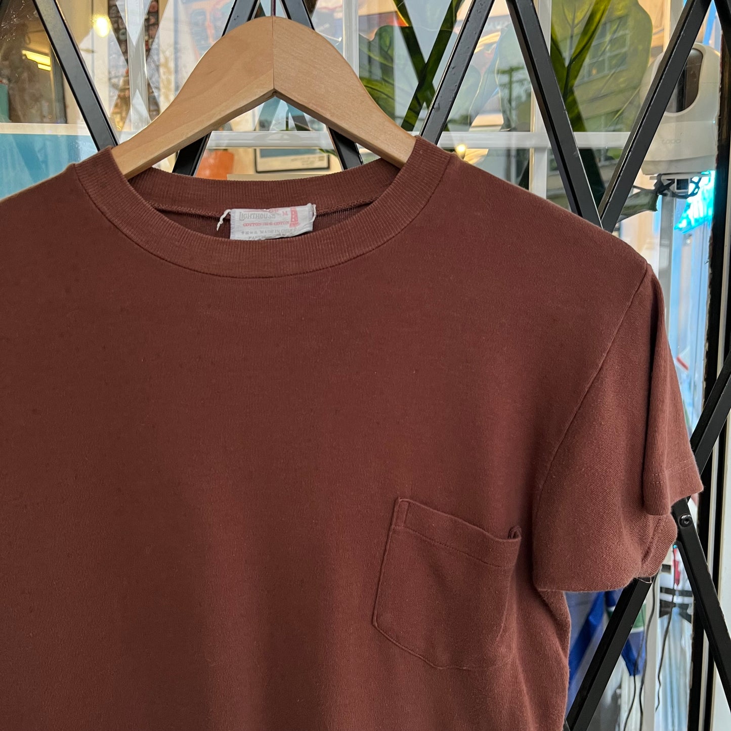 Vintage Blank Pocket Tee - Size Womens M