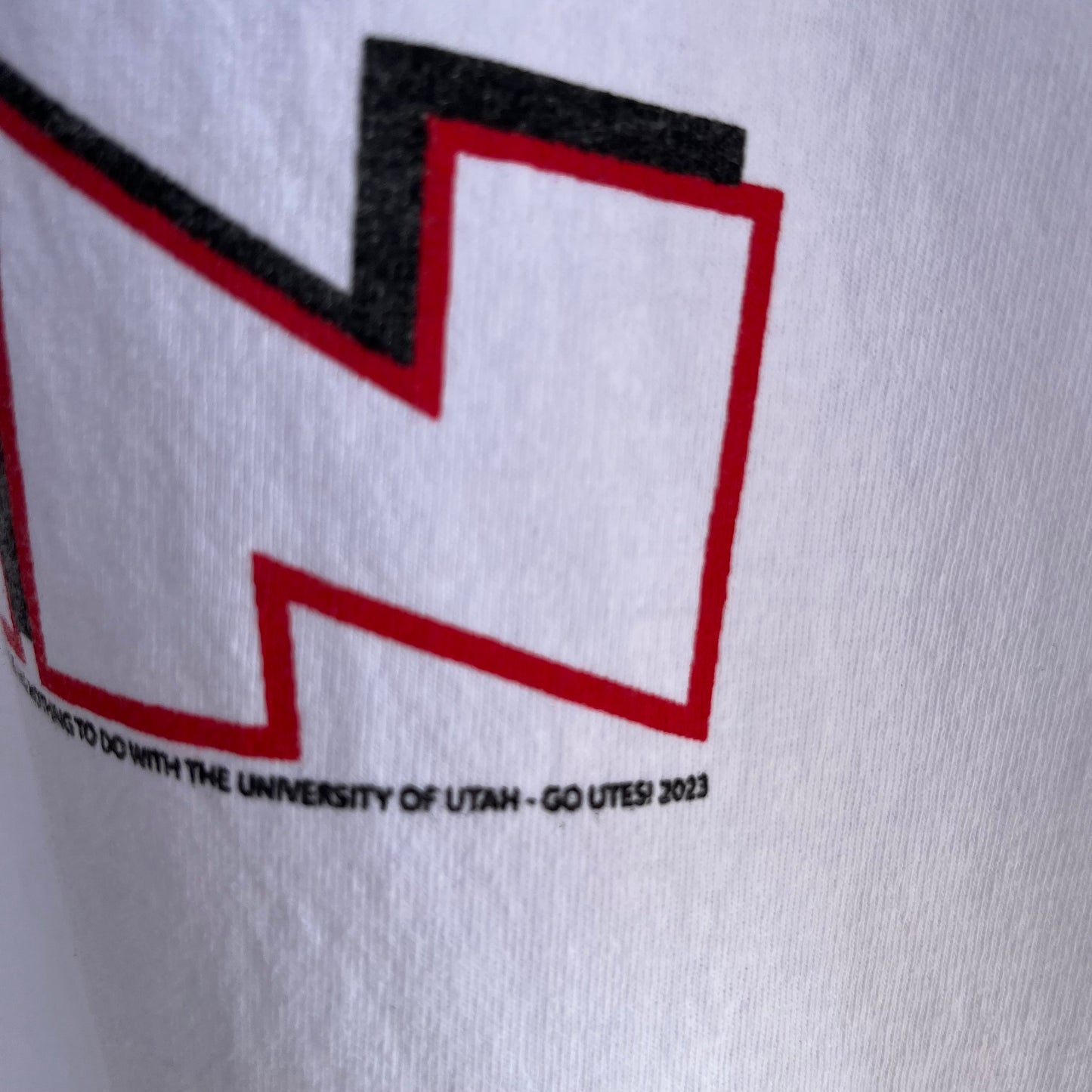 2023 Cam Rising Utah Football Tee - Size XL