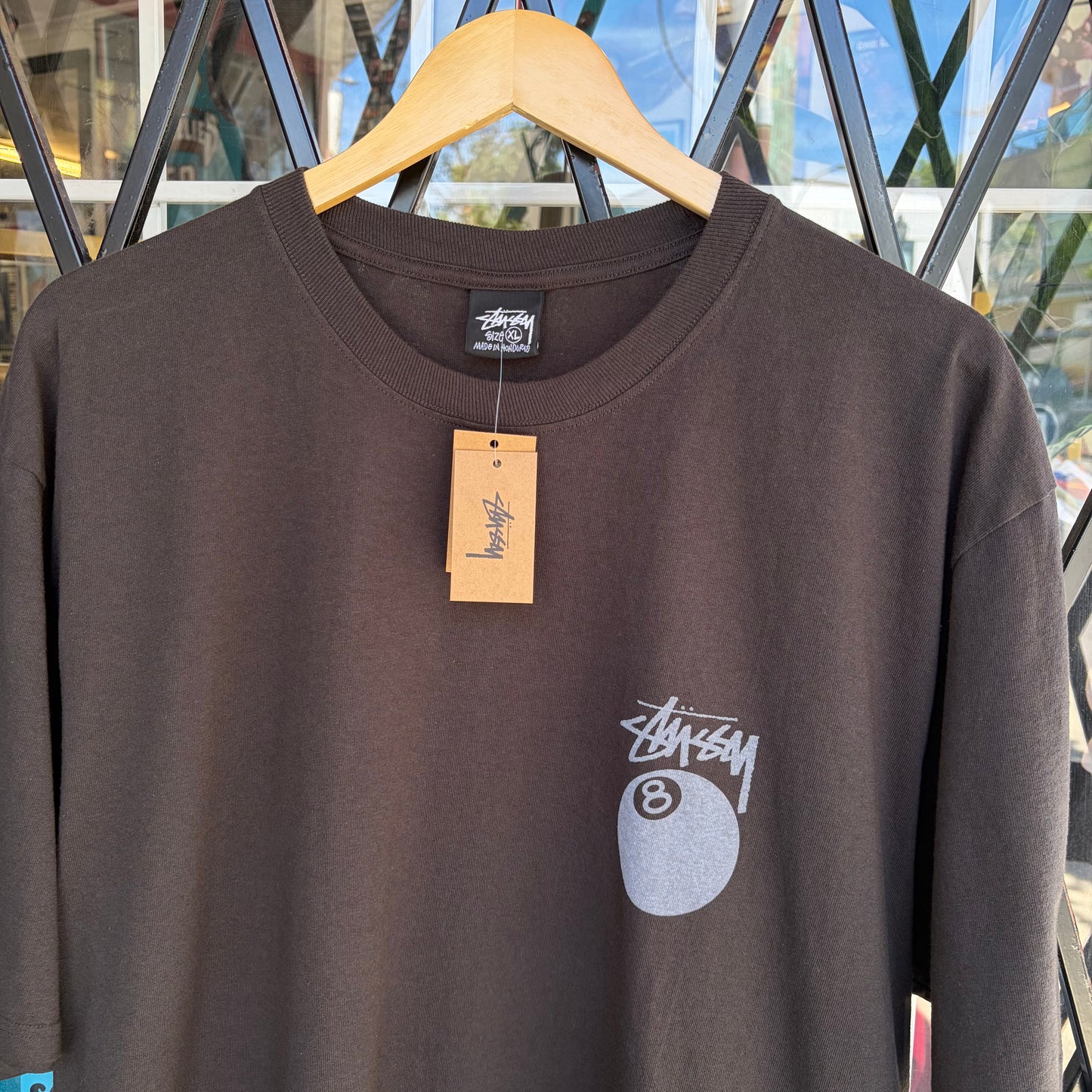 Stussy 8 Ball Tee Faded Black - Size XL