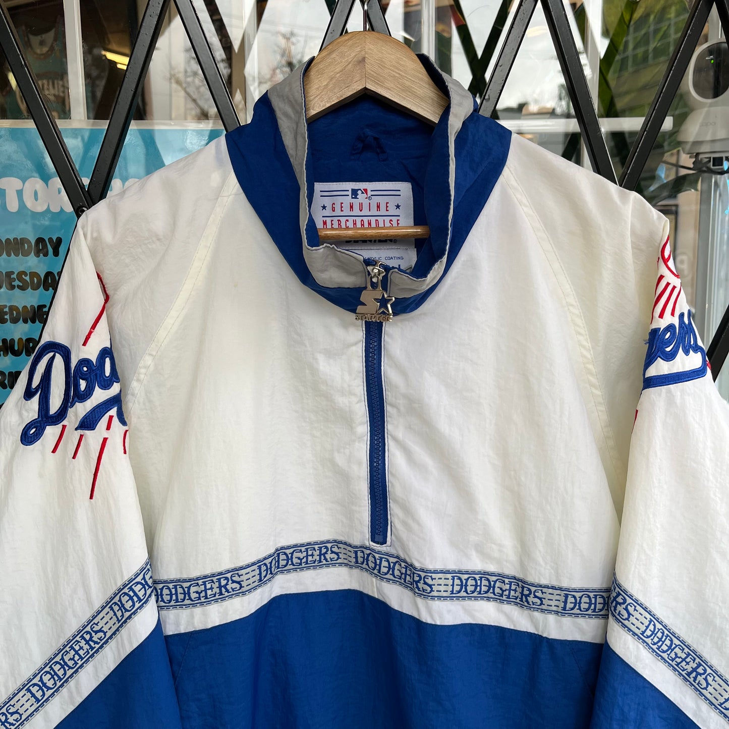 Vintage Starter LA Dodgers Pullover Windbreaker - Size L