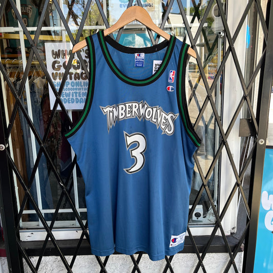 Vintage Champion Timberwolves Marbury Jersey - Size 52 (XXL)