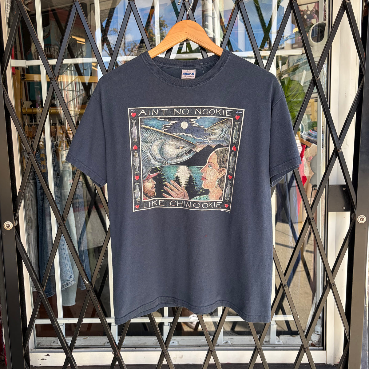 Vintage Ray Troll Parody Chinook Tee - Size M