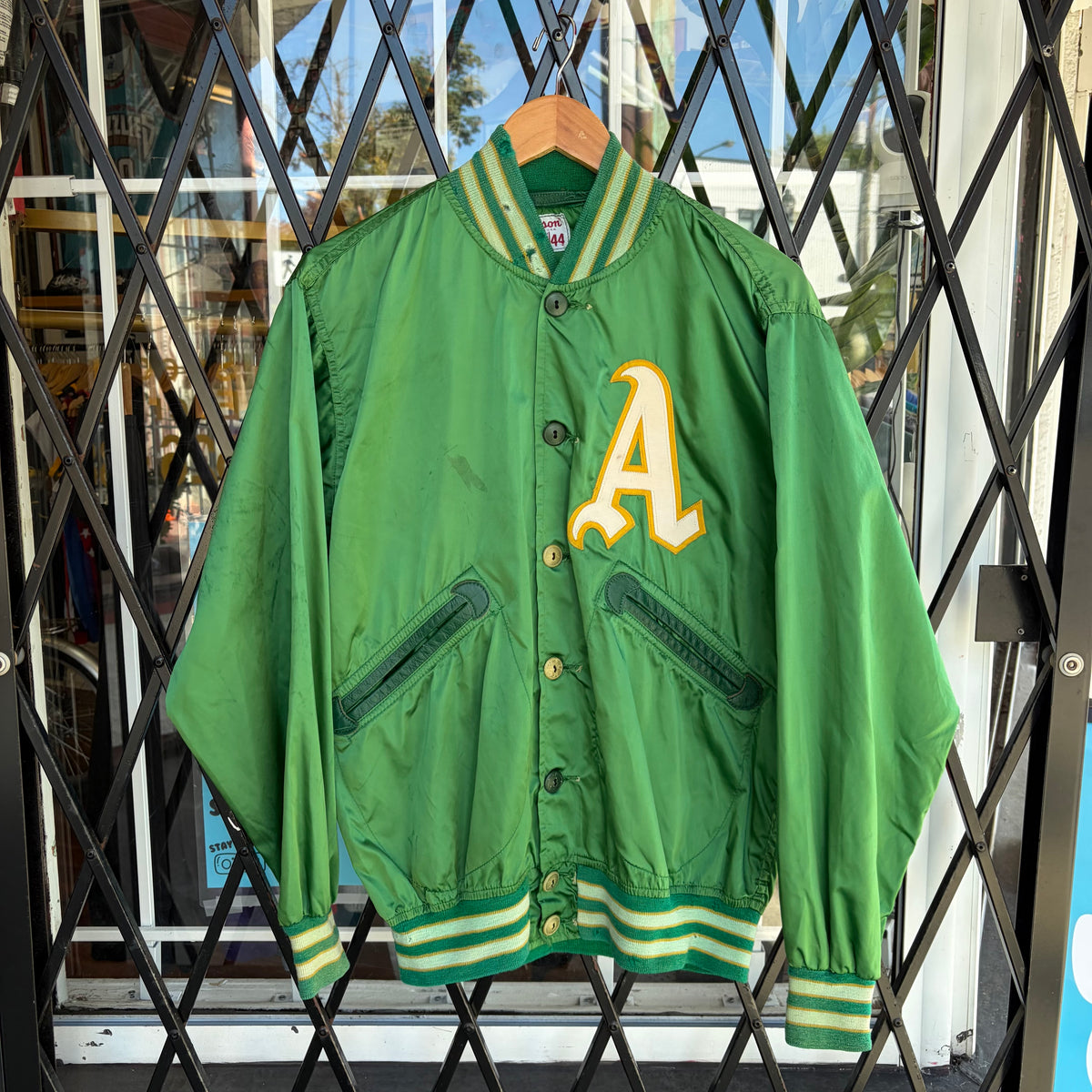 1980’s Wilson Oakland A’s Satin Jacket - Size 44 (L)