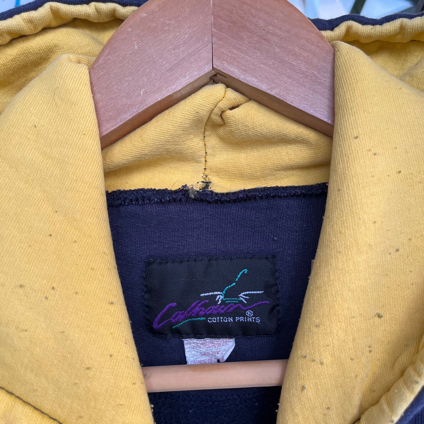 Vintage University of Michigan Big Spell Out Hoodie - Size XL