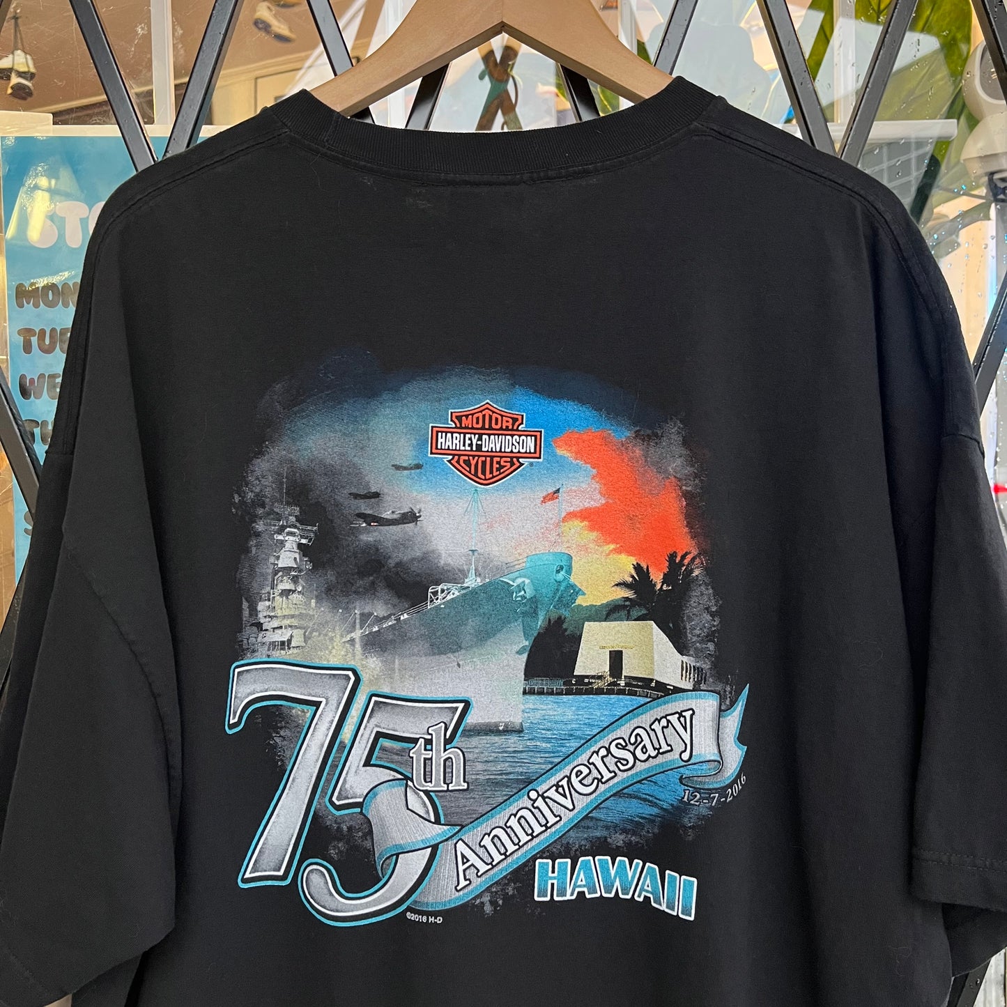 Harley Davidson Hawaii Pearl Harbour Memorial Tee - Size XXXL