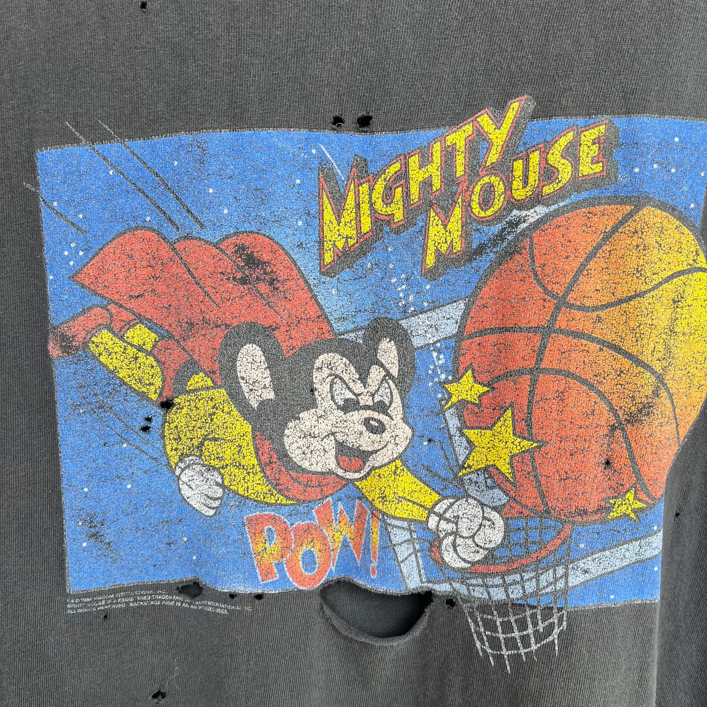 1998 Distressed Mighty Mouse Tee - Size XL